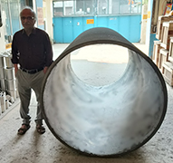 Largest stainless steel spun pipe produced in India